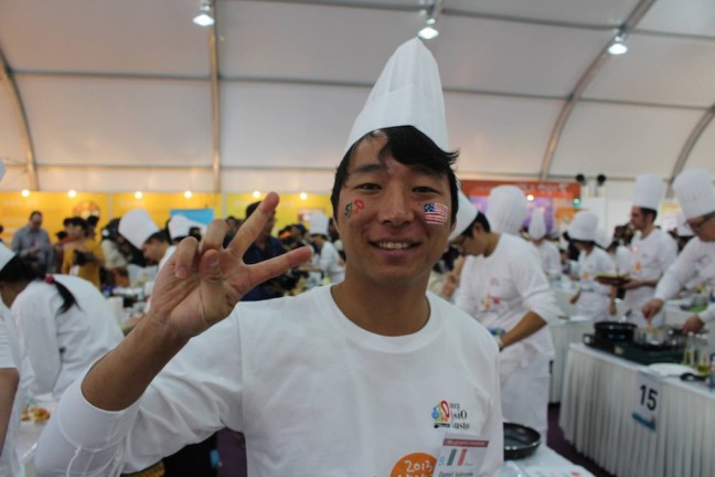 Daniel Salesses' team takes second place at the Slow Food Korea AsiO Gusto festival last year. Photo courtesy of Dan Salesses.