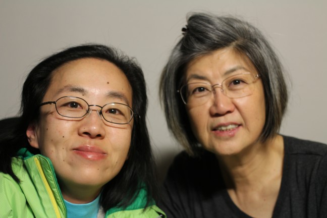 Alice Wong with her mother, Bobby, in San Francisco.