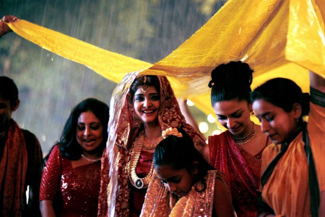 Still from the film "Monsoon Wedding," directed by Mira Nair