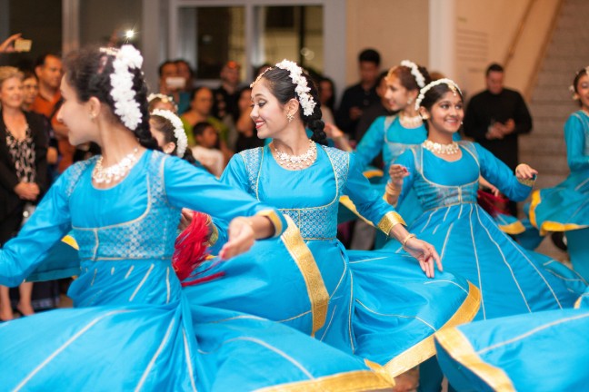 Dancers from the Youth Chitresh Das Dance Company perform at CAAMFest San Jose September 6, 2014. 
