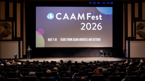 shot of full movie theater with text CAAMFest 2026 May 7-10 Films From Asian American and Beyond